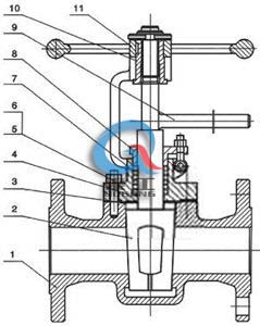 X43H美標提升式旋塞閥 (結(jié)構(gòu)圖)