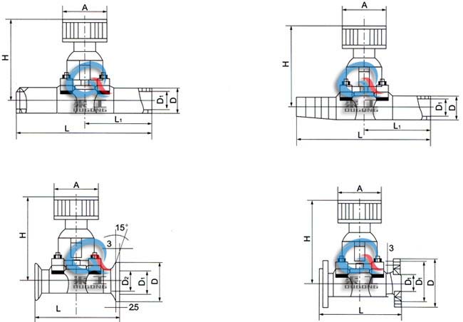 GM高真空隔膜閥 (結(jié)構圖)
